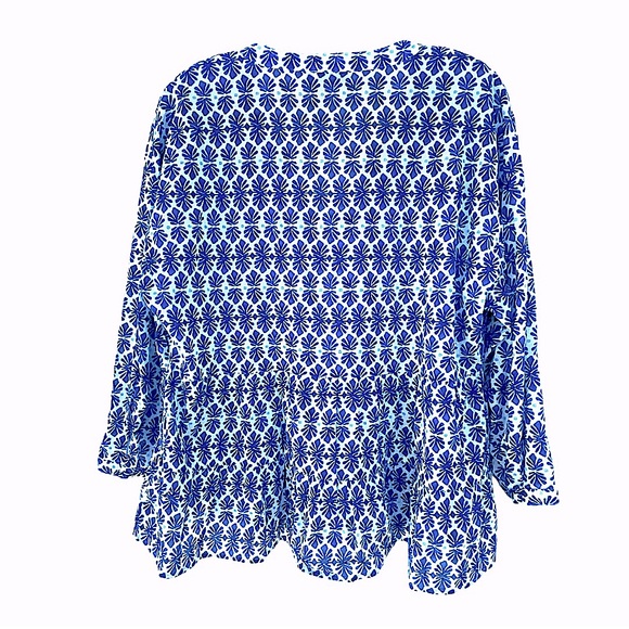 Vineyard Vines Boho Light Cotton Blouse Size Medium - Picture 11 of 12